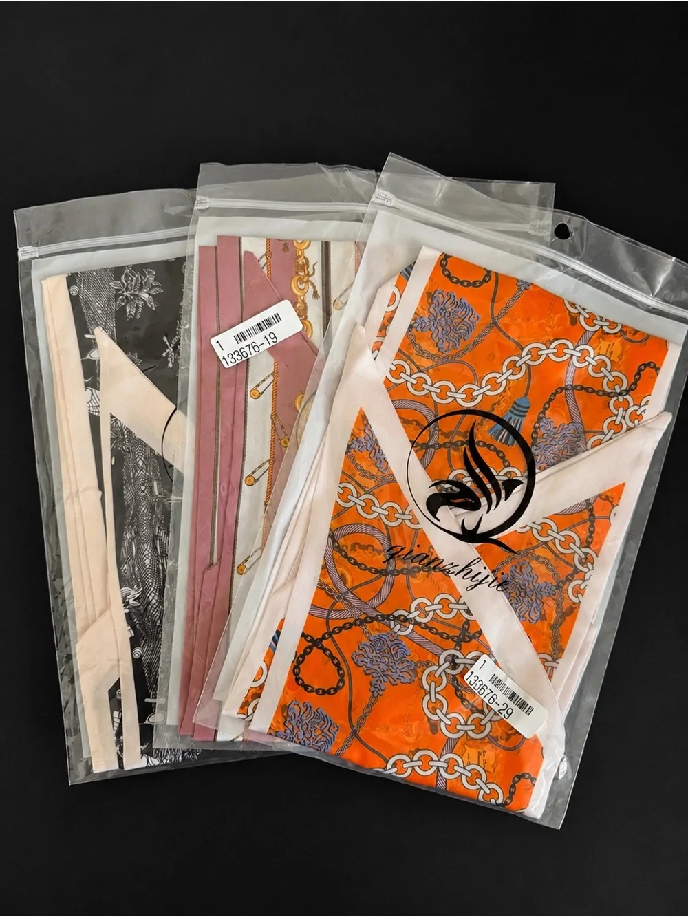 Woven Straw Handbag with 3 interchangeable scarfs